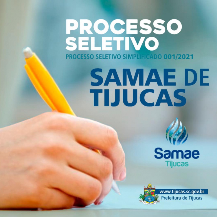 Processo seletivo simplificado do Samae