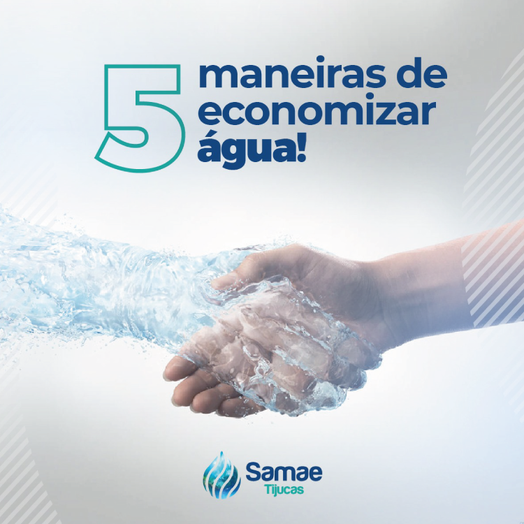 5 Maneiras de Economizar Água!