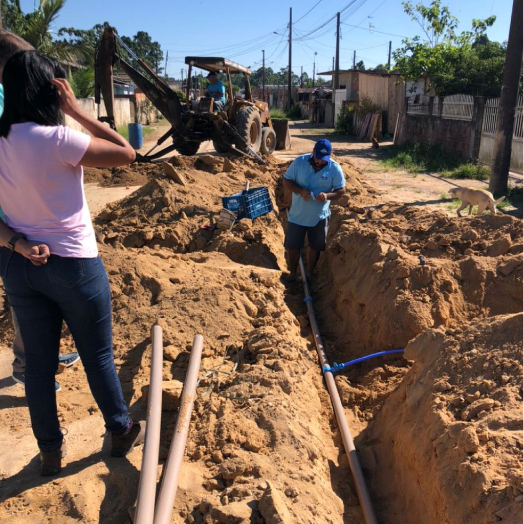 Obras emergenciais no bairro Jardim Progresso